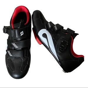 Peloton LIKE NEW Black and Red Cycling Shoes